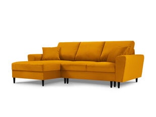 Stūra dīvāns Micadoni Home Moghan, dzeltens cena un informācija | Stūra dīvāni | 220.lv