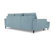 Stūra dīvāns Micadoni Home Moghan, gaiši zils cena un informācija | Stūra dīvāni | 220.lv