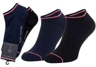 Мужские носки TOMMY HILFIGER 2 пары, темно-синие/черные 40957 цена и информация | Мужские носки | 220.lv