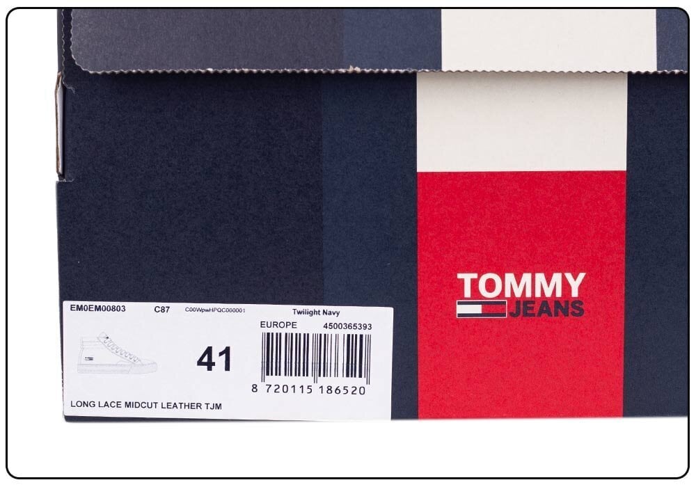 Zābaki vīriešiem Tommy Hilfiger TJM, tumši zili EM0EM00803 C87 39284 cena un informācija | Sporta apavi vīriešiem | 220.lv