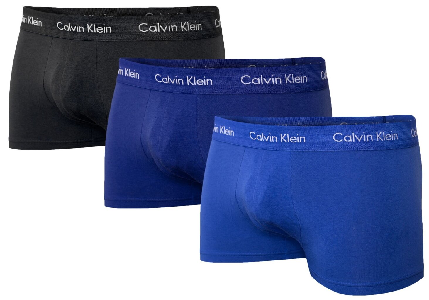 Bokseršorti vīriešiem Calvin Klein ar zemu jostasvietu, 3 gab. U2664G 4KU 12745 цена и информация | Vīriešu apakšbikses | 220.lv