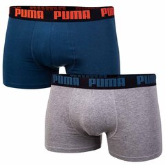 Apakšbikses vīriešiem Puma Basic Boxer 2 pāri, zilas/pelēkas 906823 44 41551 cena un informācija | Vīriešu apakšbikses | 220.lv