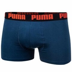 Apakšbikses vīriešiem Puma Basic Boxer 2 pāri, zilas/pelēkas 906823 44 41551 cena un informācija | Vīriešu apakšbikses | 220.lv