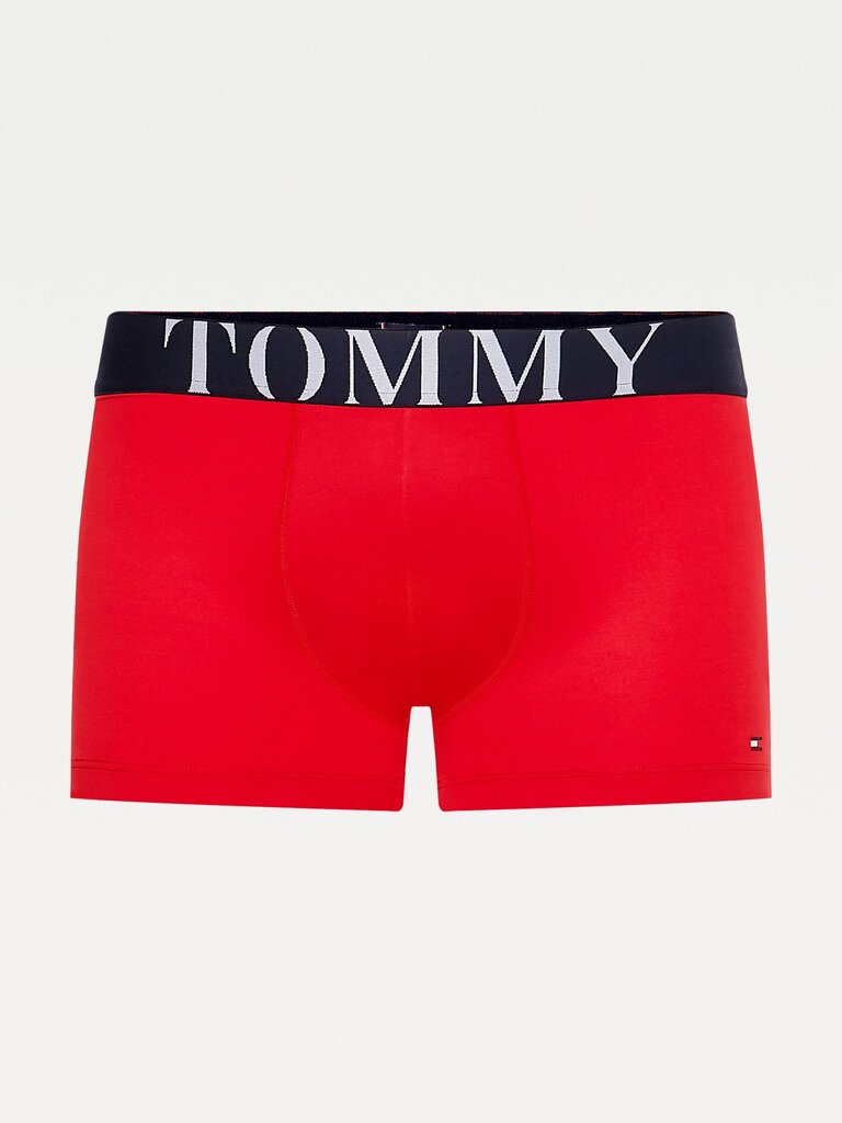 Vīriešu apakšbikses Tommy Hilfiger 1P Trunk, sarkanas UM0UM02340 XLG 42407 cena un informācija | Vīriešu apakšbikses | 220.lv