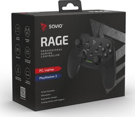 Savio Rage spēļu kontrolieris ar USB kabeli цена и информация | Джойстики | 220.lv