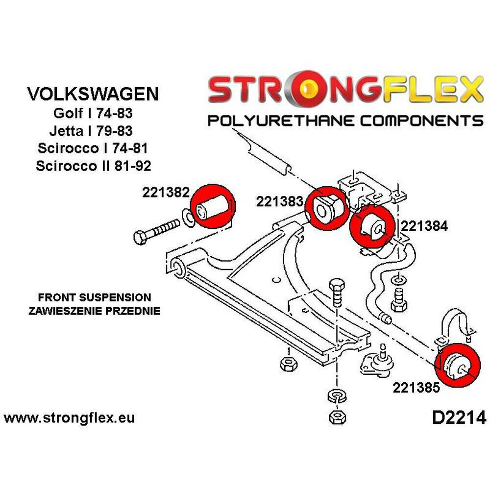 Silentblock Strongflex STF226207B cena un informācija | Auto piederumi | 220.lv