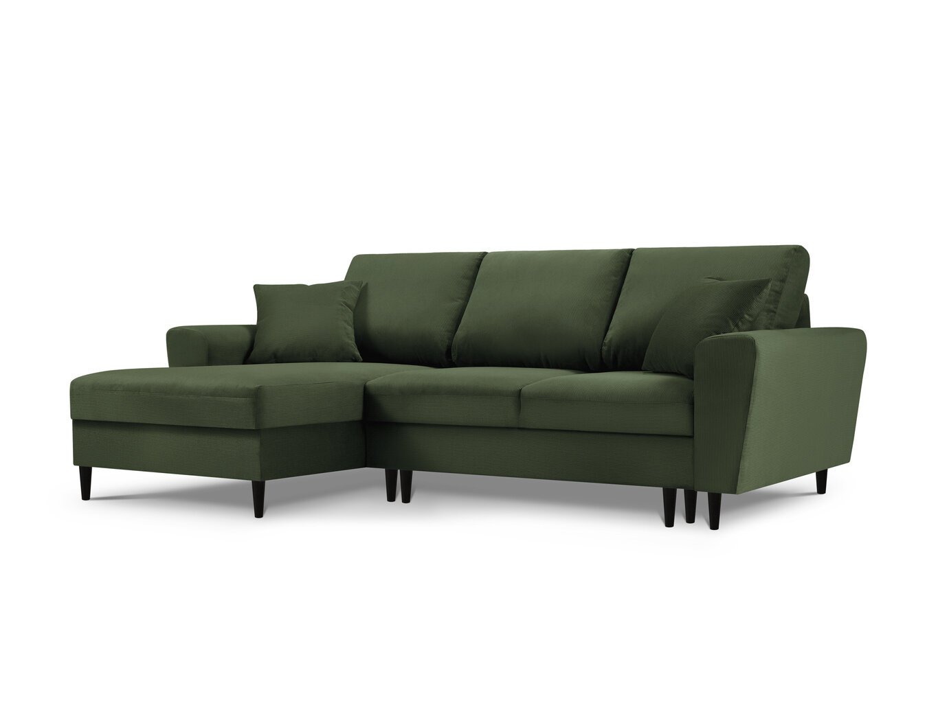 Stūra dīvāns Micadoni Home Moghan, tumši zaļš цена и информация | Stūra dīvāni | 220.lv
