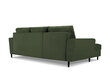 Stūra dīvāns Micadoni Home Moghan, tumši zaļš cena un informācija | Stūra dīvāni | 220.lv