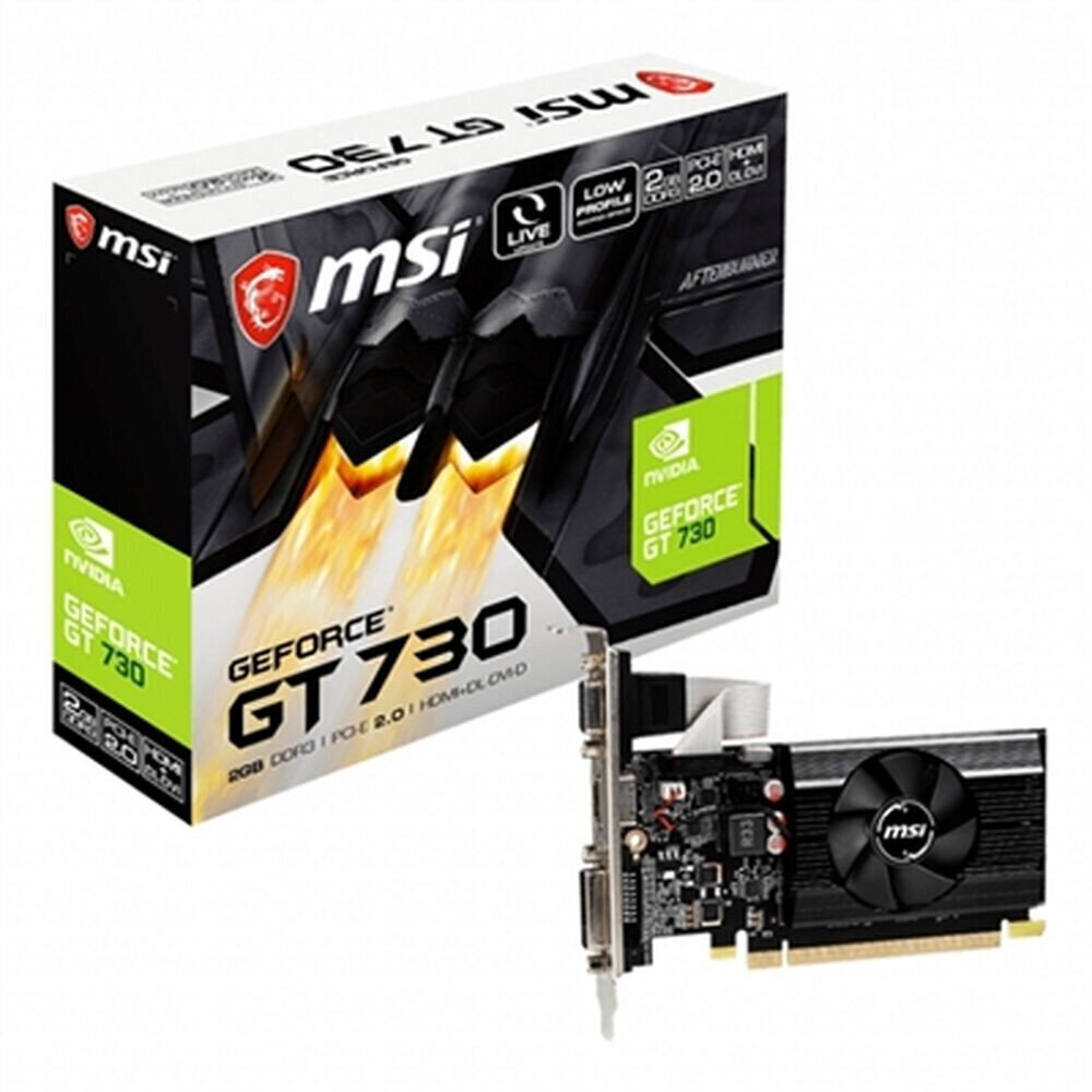 Videokarte MSI N730K-2GD3/LP 2 GB DDR3 cena un informācija | Videokartes (GPU) | 220.lv