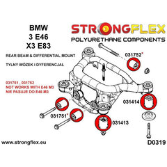 Комплект насадок Silentblock Strongflex STF126141B  цена и информация | Авто принадлежности | 220.lv