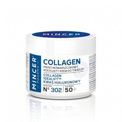 Полужирный крем для лица для зрелой кожи Mincer Pharma Collagen 50+ nr. 302 50 мл цена и информация | Наносите на чистую кожу лица. Подержите около 10-15 минут и смойте водой. | 220.lv