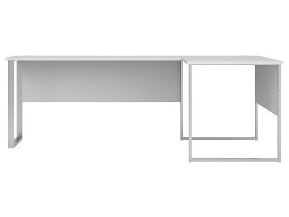 Stūra rakstāmgalds BRW Office Lux, gaiši pelēks cena un informācija | Datorgaldi, rakstāmgaldi, biroja galdi | 220.lv