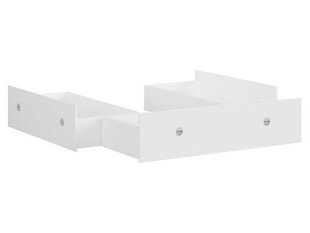 3-ju atvilktņu komplekts gultai BRW Nepo Plus 160 3S, balts cena un informācija | Atvilktnes, veļas kastes | 220.lv