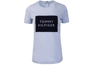 T-krekls sievietēm Tommy Hilfiger T-SHIRT REGULAR TOMMY BOX C-NK GRAPHIC TEE SS LIGHT BLUE WW0WW30658 C1O 28881 цена и информация | Женские футболки | 220.lv