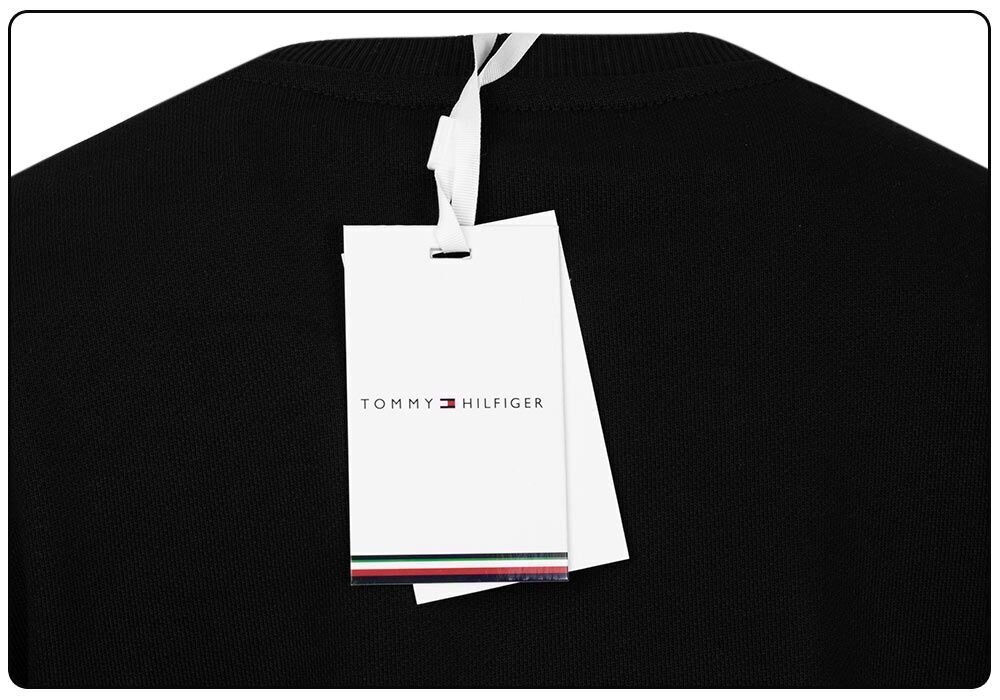 Džemperis sievietēm Tommy Hilfiger TH ESS HILFIGER C-NK SWEATSHIRT BLACK WW0WW28220 BDS 28977 cena un informācija | Sieviešu džemperi | 220.lv