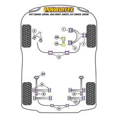 Silentblock Powerflex PFF1-810-22 cena un informācija | Auto piederumi | 220.lv