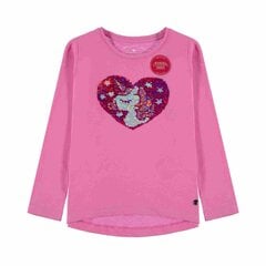 Блузка с длинным рукавом для девочек Tom Tailor, розовая цена и информация | Рубашки для девочек | 220.lv