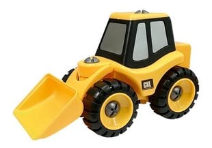 Demontējams celtniecības automobiļa komplekts ar ķiveri un instrumentiem cena un informācija | Rotaļlietas zēniem | 220.lv