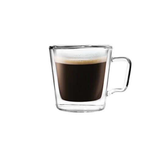 Vialli Design espresso krūzīte ar dubultstikla sieniņām Diva, 80 ml, 2 gab. cena un informācija | Glāzes, krūzes, karafes | 220.lv