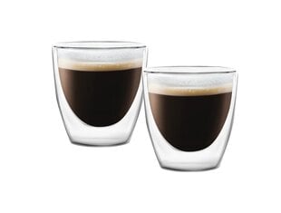 Vialli Design espresso krūzīte dubultstikla sieniņām Amo, 80 ml, 2 gab. цена и информация | Стаканы, фужеры, кувшины | 220.lv