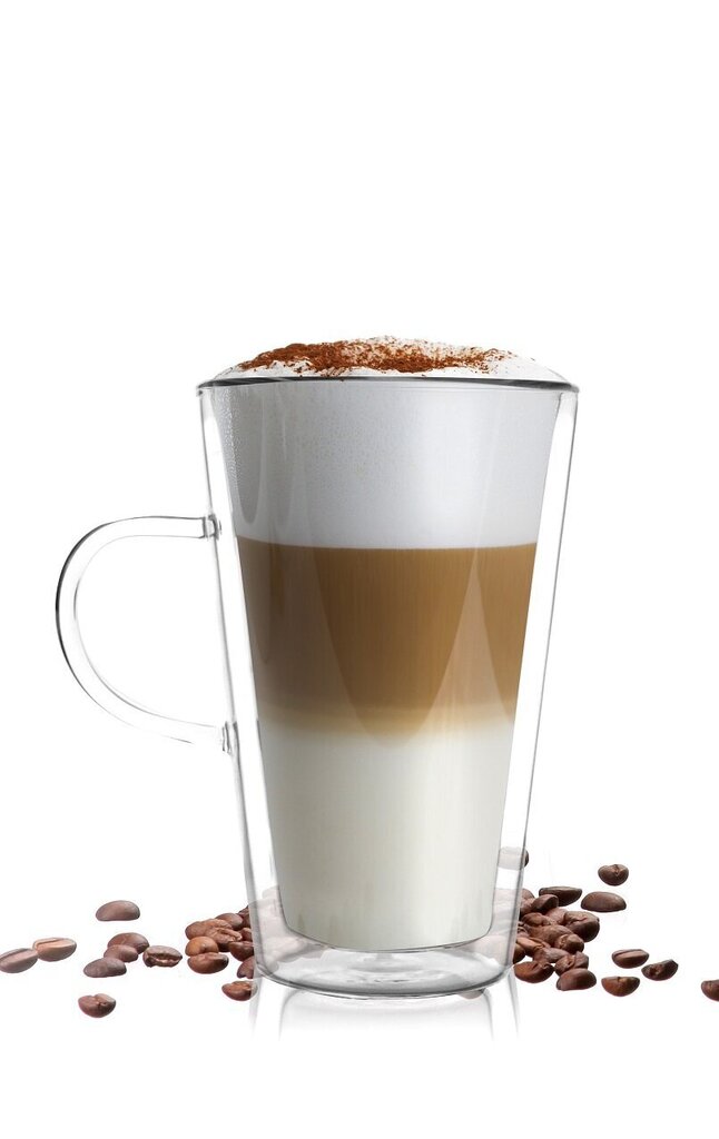 Vialli Design latte krūze ar dubultstikla sieniņām Amo, 320 ml цена и информация | Glāzes, krūzes, karafes | 220.lv