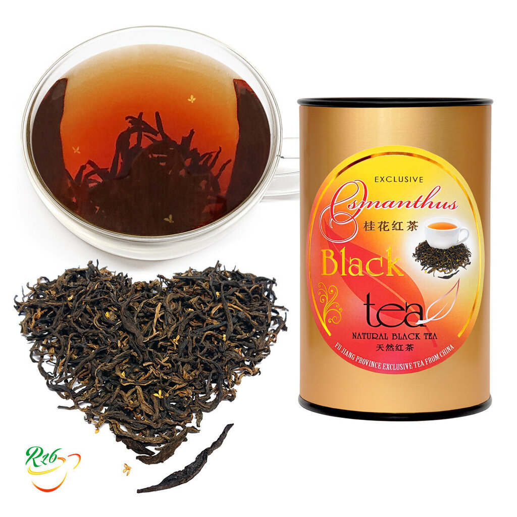 Ekskluzīva Ķīnas melnā tēja MAO FENG ar tipšiem un Osmanthus ziediem, Osmanthus Black tea MAO FENG with tips, PT80 g цена и информация | Tēja | 220.lv