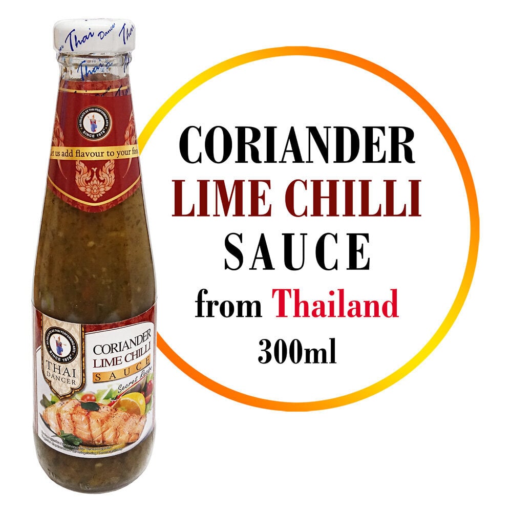 Koriandra, laima un čilli mērce, Coriander Lime Chilli Sauce, Thai Dancer, 300 ml cena un informācija | Mērces | 220.lv