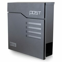 MODERNA PASTU KASTES GRAPHITE LETTERBOX POST цена и информация | Почтовые ящики, номерные знаки для домов | 220.lv