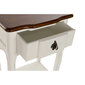 Mazs galdiņš DKD Home Decor Balts Brūns (47.5 x 36 x 68 cm) cena un informācija | Žurnālgaldiņi | 220.lv