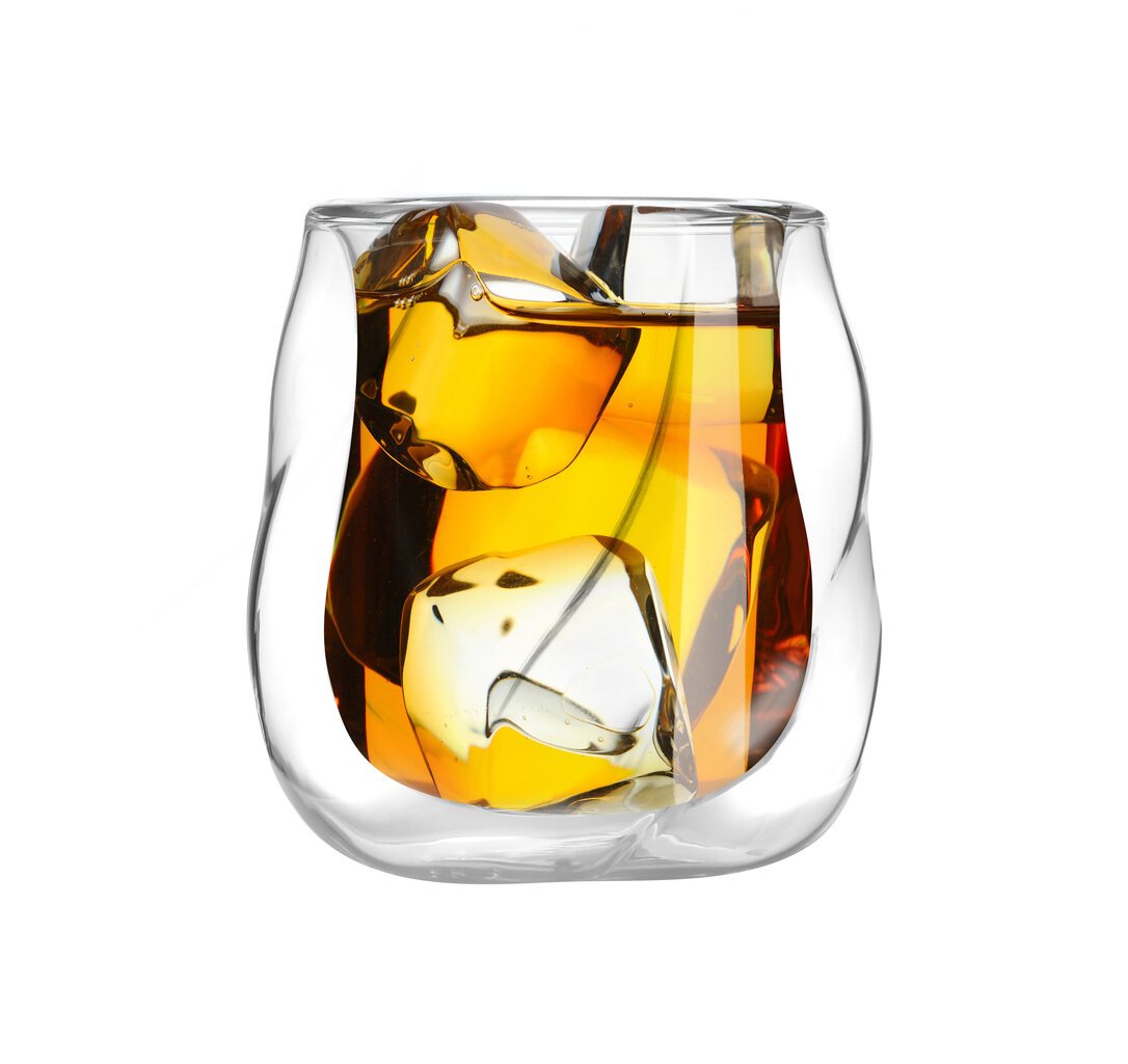 Vialli Design viskija glāze ar dubultstikla sieniņām Enzo, 320 ml цена и информация | Glāzes, krūzes, karafes | 220.lv