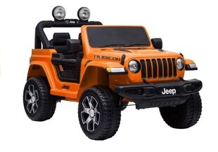 Bērnu vienvietīgs elektromobilis Jeep Wrangler Rubicon, oranžs cena un informācija | Bērnu elektroauto | 220.lv