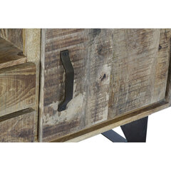 TV galdiņš DKD Home Decor Melns Metāls Mango koks (150 x 40 x 52.5 cm) cena un informācija | TV galdiņi | 220.lv