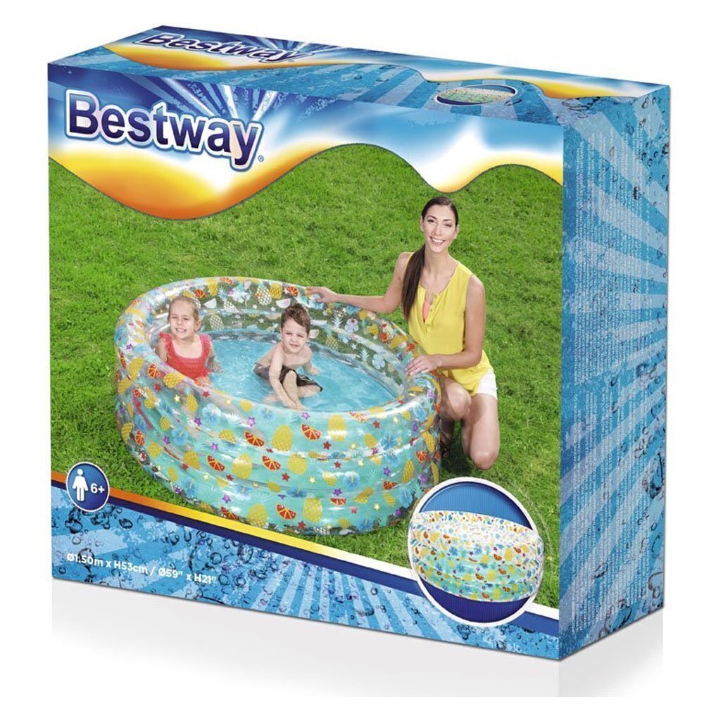 Bestway piepūšamais baseins, 150 cm x 53 cm cena un informācija | Baseini | 220.lv