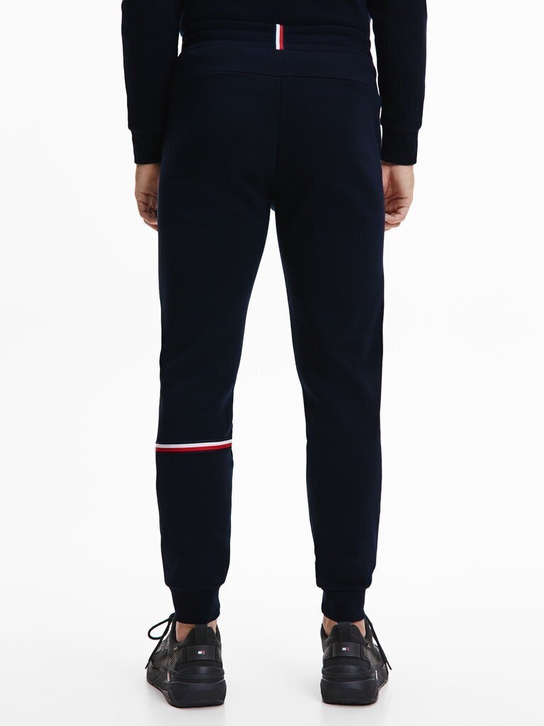 Sporta bikses vīriešiem Tommy Hilfiger TAPE SEASONAL PANT, tumši zilas MW0MW19771 DW5 38910 cena un informācija | Sporta apģērbs vīriešiem | 220.lv