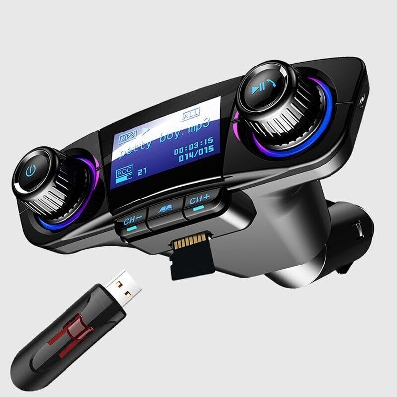 Bluetooth auto raidītājs – FM Modulators, telefona lādētājs, MP3 atskaņotājs cena un informācija | FM Modulatori | 220.lv