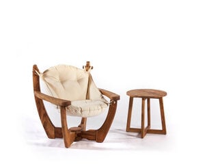 Садовое кресло Floriane Garden Relax, бежевое цена и информация | Садовые стулья, кресла, пуфы | 220.lv