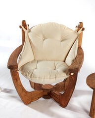 Садовое кресло Floriane Garden Relax, бежевое цена и информация | Садовые стулья, кресла, пуфы | 220.lv