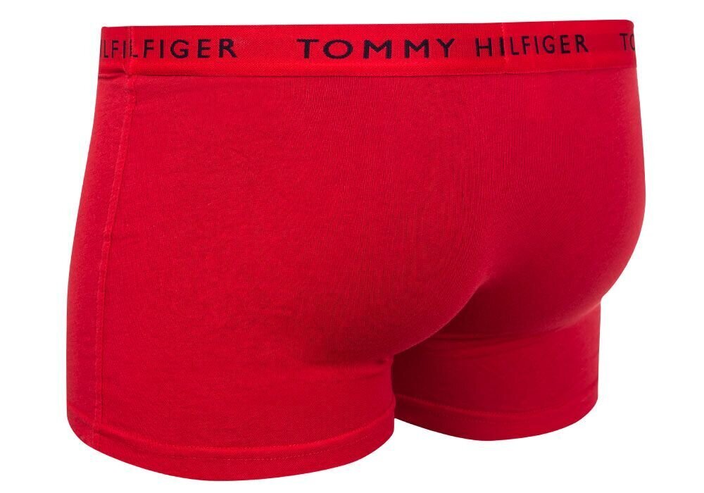 Bokseršorti vīriešiem Tommy Hilfiger, 3 pāri WHITE/RED/NAVY UM0UM02203 0WS 29194 cena un informācija | Vīriešu apakšbikses | 220.lv