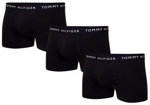 Bokseršorti vīriešiem Tommy Hilfiger, 3 gab., BLACK UM0UM02203 0VI 28874 цена и информация | Мужские трусы | 220.lv