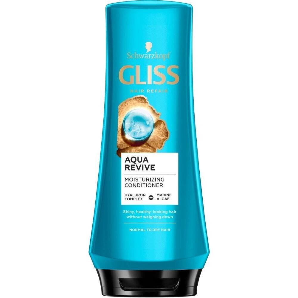 Mitrinošs kondicionieris normāliem un sausiem matiem Gliss Aqua Revive Moisturizing 200 ml цена и информация | Matu kondicionieri, balzāmi | 220.lv