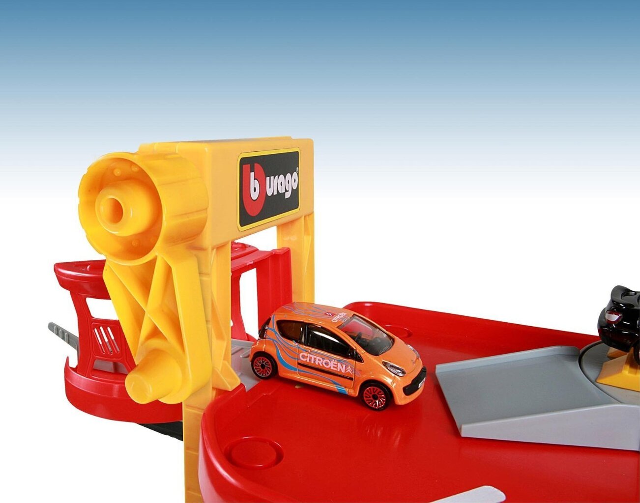 Autostāvvieta ar slidkalniņu, Burago cena un informācija | Rotaļlietas zēniem | 220.lv