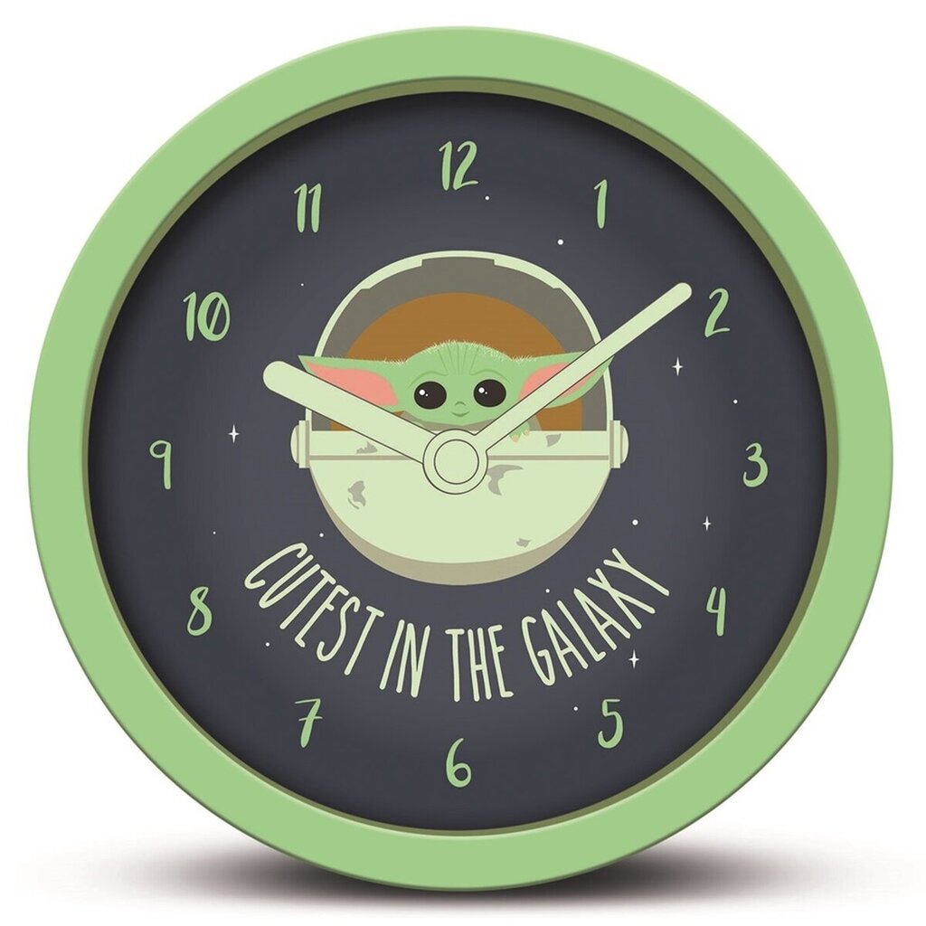 Star Wars: The Mandalorian The Child (Baby Yoda) Cutest In The Galaxy Desk Clock, 12,5cm cena un informācija | Datorspēļu suvenīri | 220.lv