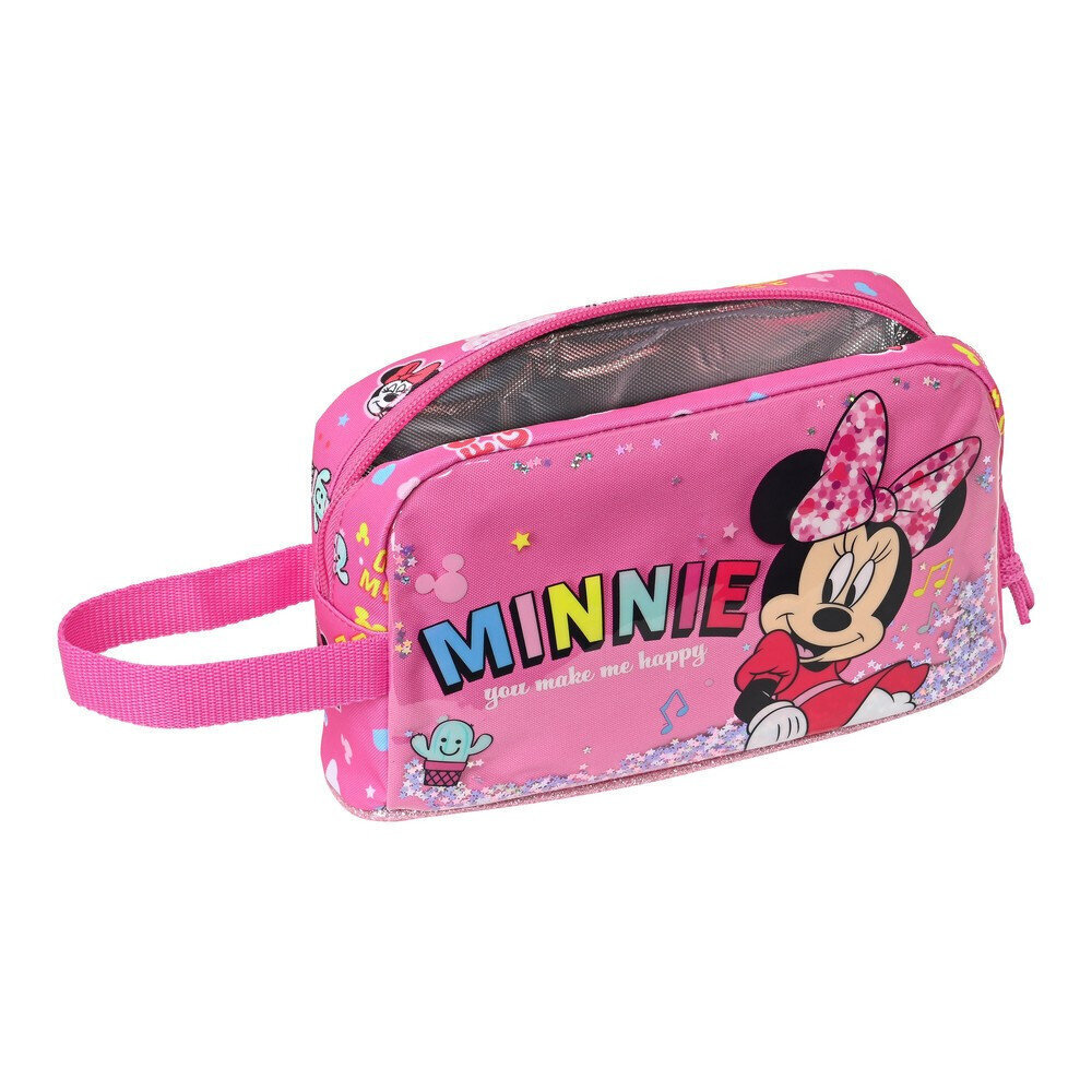 Siltumu uzturoša pusdienu somiņa Minnie Mouse Lucky, rozā (21.5 x 12 x 6.5 cm) cena un informācija | Trauki pārtikas uzglabāšanai | 220.lv