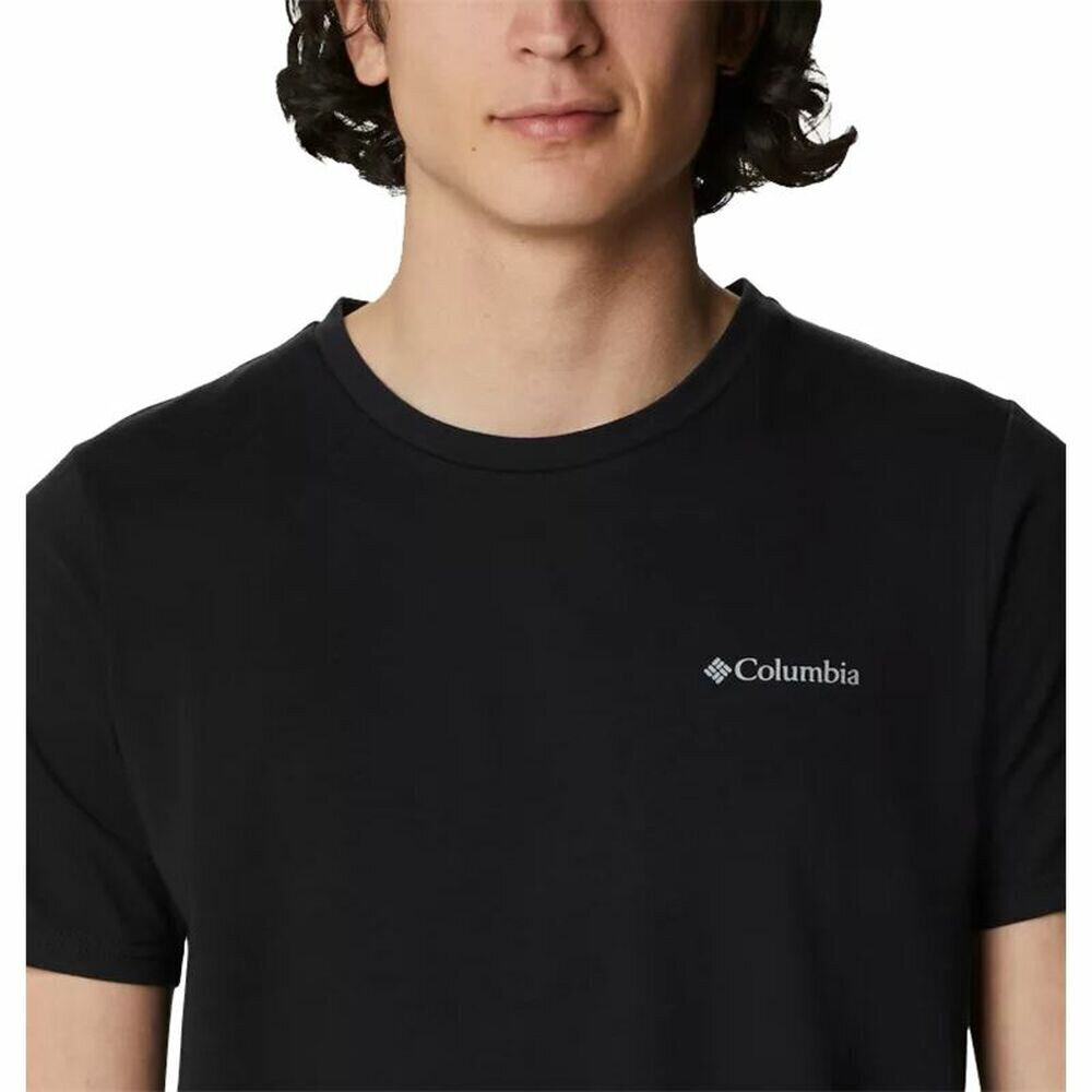 Vīriešu Krekls ar Īsām Piedurknēm Columbia Sun Trek Melns S6443831 cena un informācija | Sporta apģērbs vīriešiem | 220.lv