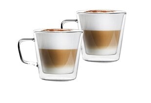 Vialli Design чашки с двойными стеклянными стенками Diva, 400 мл, 2 шт. цена и информация | Стаканы, фужеры, кувшины | 220.lv