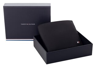 Maks vīriešiem Tommy Hilfiger ETON CC FLAP AND COIN POCKET BLACK AM0AM00652 002 35708 cena un informācija | Vīriešu maki, karšu maki | 220.lv