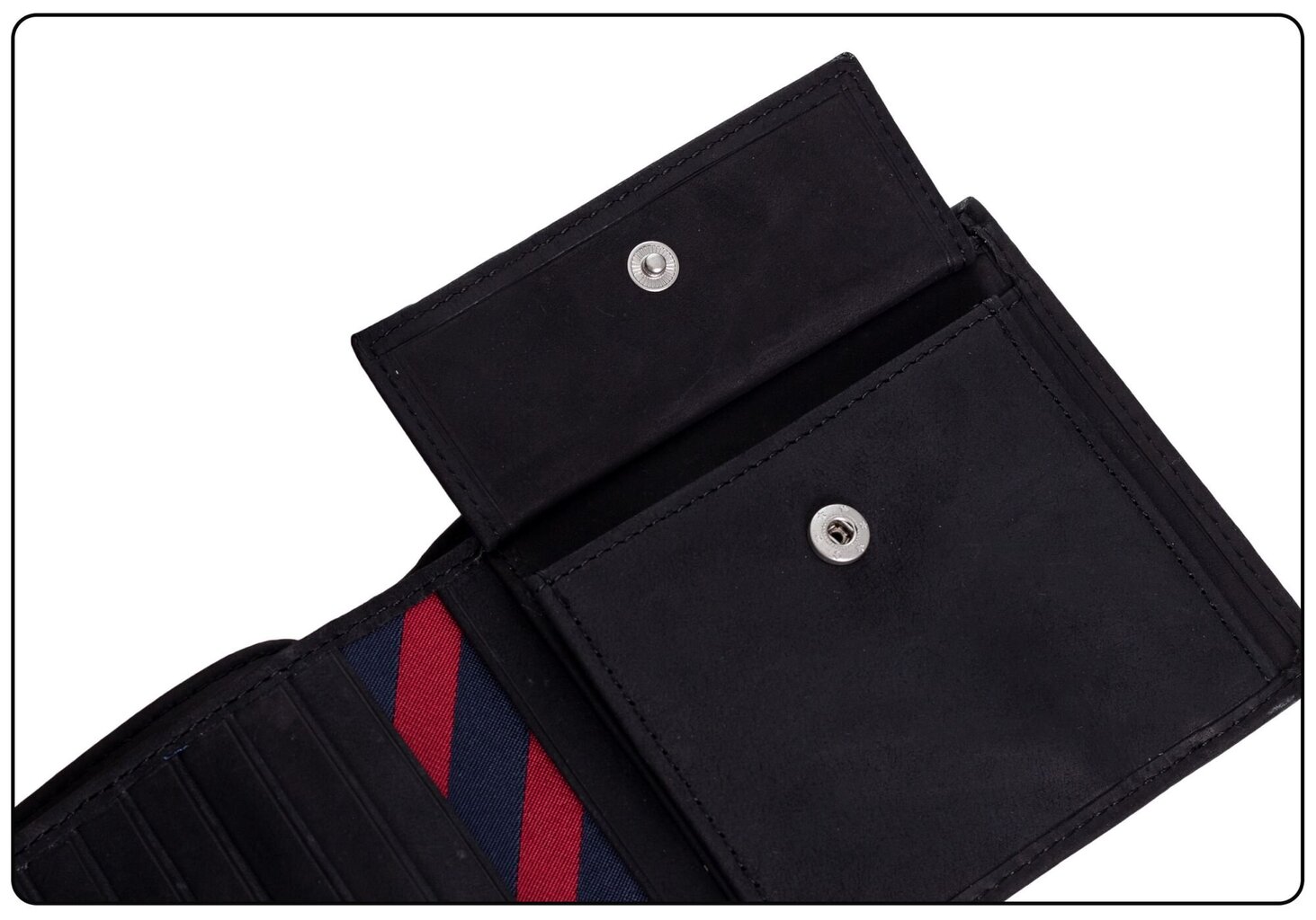 Maks vīriešiem Tommy Hilfiger JOHNSON TRIFOLD BLACK AM0AM00665 002 35712 cena un informācija | Vīriešu maki, karšu maki | 220.lv