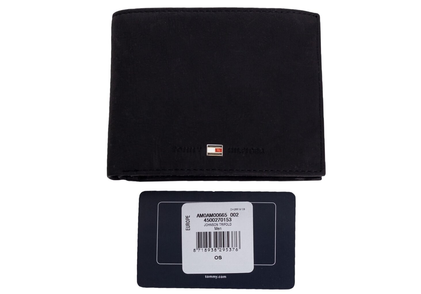 Maks vīriešiem Tommy Hilfiger JOHNSON TRIFOLD BLACK AM0AM00665 002 35712 цена и информация | Vīriešu maki, karšu maki | 220.lv