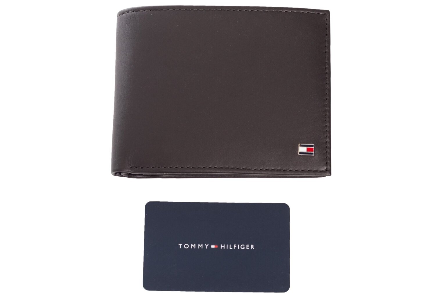 Maks vīriešiem Tommy Hilfiger ETON CC FLAP AND COIN POCKET BROWN AM0AM00652 041 35707 цена и информация | Vīriešu maki, karšu maki | 220.lv