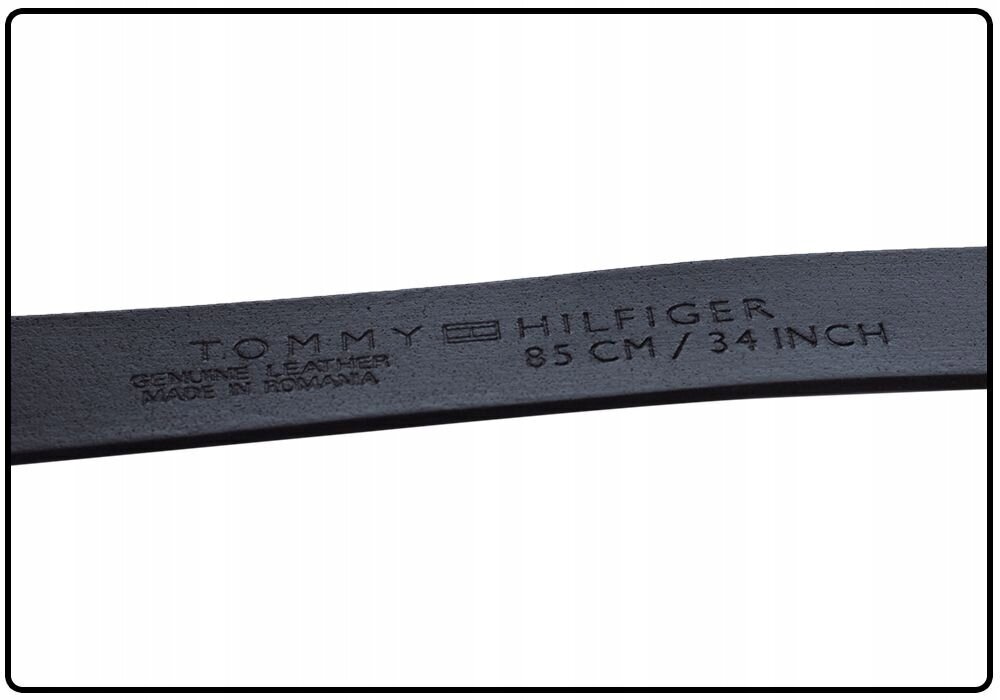 Josta vīriešiem Tommy Hilfiger PLAQUE BELT ADJ 3,5 cm, melna AM0AM01995 002 41627 cena un informācija | Vīriešu jostas | 220.lv